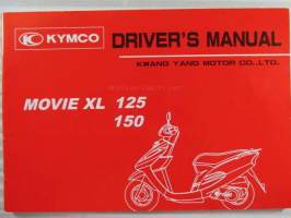 Kymco Driver&#039;s Manual Movie XL 125 / 150 - Käyttöohjekirja