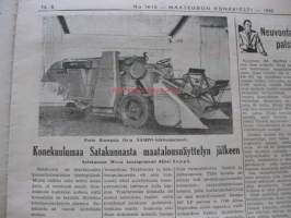 Maaseudun Koneviesti 1955 / 14-15 . sis mm.Lanz bullog 2207 traktori.Konekuulumaa Satakunnasta maatalousnäyttelyn jälkeen.BMW Isettoja invaliideille.Näkymiä