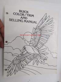 Buick 1977 Color / Trim manual -värimallit, myyjän manuaali
