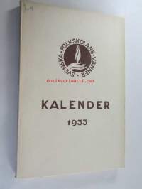Kalendar utgiven av Svenska Folkskolans Vänner 1933