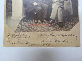 J. Svahn (Päivärinta) Simon Pervik, Otto Immanuel Appelberg, Karl Kaslin, maj 1866 -valokuva