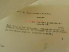 H. Saastamoinen Oy. Limited, Kuopio 15.2. 1946 - asiakirja
