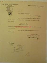 Oy. Sofia Zweygberg Ab, Wiborg, Wiipuri 20. joulukuuta 1927 - asiakirja