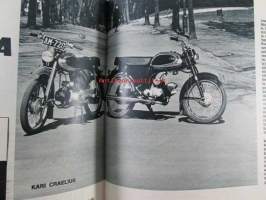 Tekniikan maailma 1965 nr 11, sis. mm. seur. artikkelit / kuvat / mainokset; Keveyttä laminoimalla, Koeajossa Yamaha YF-1 50cc ja YG1-K 80cc, Super 8