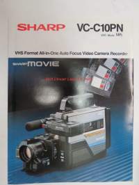 Sharp VC-C10PN VHS Format All-in-One Auto Focus Video Camera Recorder -myyntiesite