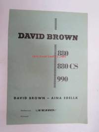 David Brown 880, 880 CS, 990 -myyntiesite