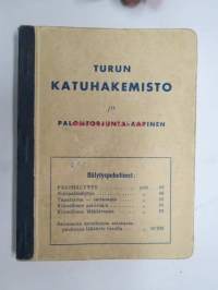Turun katuhakemisto ja palontorjunta-aapinen 1951