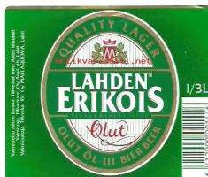 Lahden Erikois III olut-  olutetiketti