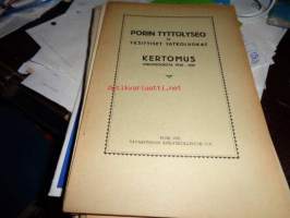 Porin Tyttölyseo ja yksityiset jatkoluokat Kertomus lukuvuodesta 1920-1921