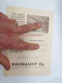 Rauma-levy (akustinen katto- ja seinälevy) -myyntiesite