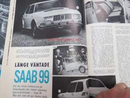 Motor 1967 nr 12, innehåller bl.a följande; Den nya stora Saab 99, Lumikko, Vår självständighet sedd bakom vindrutan, Självbetjäning dagens melodi på