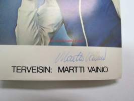 Martti Vainio -painokuva, kultamitali, alkuperäinen nimikirjoitus