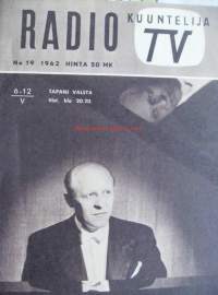 Radiokuuntelija  TV  1962  nr 19