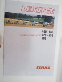Claas Lexion 405, 410, 420, 440, 460 leikkuupuimuri -myyntiesite