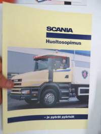 Scania - huollon ja varaosien erillisiä esitteitä 12 kpl