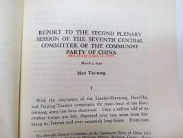 Mao Tse-Tung - Report to the Second Plenary Session of the Seventh Central Committee of The Communist Party of China