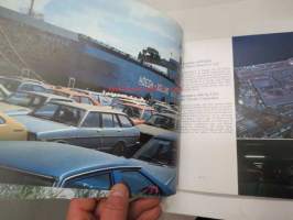 Aro-Yhtymä -company presentation book 1980 (car-import, Katepal), runsas kuvitus autoista