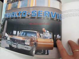 Aro-Yhtymä -company presentation book 1980 (car-import, Katepal), runsas kuvitus autoista