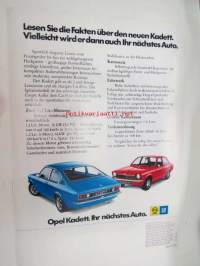 Opel Kadett 1974 -myyntiesite