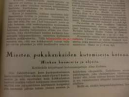 Kotiliesi Lokakuun 2. numero 1926 . sis mm,kansi poika ja koira.Helsingin kirje,Lyyli Kairamo.Patarouva;Kaallikääryleet.Miesten pukukankaiden kutomisesta
