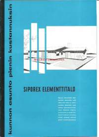 Siporex elementtitalo - tuote-esite 1961, 20 sivua