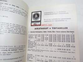 Suomen yksityinen pikalinjaliikenne 1.6.1968- Finlands privata snabbustrafik -linja-auto aikataulukirja