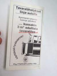 Suomen yksityinen pikalinjaliikenne 1.6.1968- Finlands privata snabbustrafik -linja-auto aikataulukirja