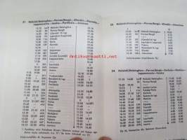 Suomen yksityinen pikalinjaliikenne 1.6.1965-31.5.1966 Finlands privata snabbustrafik -linja-auto aikataulukirja