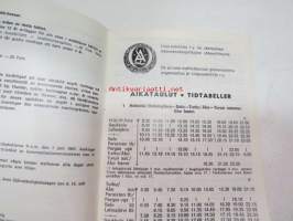 Suomen yksityinen pikalinjaliikenne 1.6.1967- Finlands privata snabbustrafik -linja-auto aikataulukirja