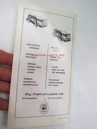 Suomen yksityinen pikalinjaliikenne 1.6.1967- Finlands privata snabbustrafik -linja-auto aikataulukirja