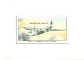 Imperial Airways Liner : Ensign    lentokone  postikortti  - lentokonepostikortti kulkematon