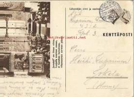 &quot; ...vihansuovan sormenpäässä&quot;  - sotilaspostikortti   kulkenut Kenttäpostia  1941
