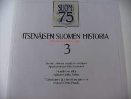 Suomi 75 : itsenäisen Suomen historia. 3 / [toimituskunta ... Jukka Tarkka, Tuomo Polvinen, Hannu Soikkanen] ; [piirrokset ja kartat: Jukka Lemmetty].