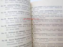 Arvi A. Karisto Kustannusliike Hämeenlinna Luettelo 1900-1907 imestyneestä kirjallisuudesta