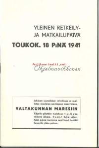 Yleinen retkeily- ja matkailupäivä 18.5. 1941