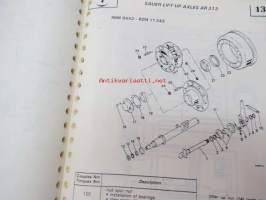 Renault Sauer suspension + lift up axle -koulutuskirja / huolto-ohjekirja