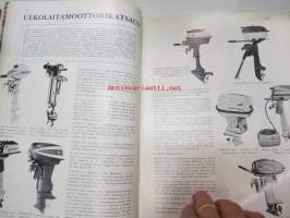 Purje ja Moottori 1962 nr 5 toukokuu, sis. mm. seur. artikkelit / kuvat / mainokset; Trimmi ja köli, Archimedes - 50 vuotta perämoottoreita,