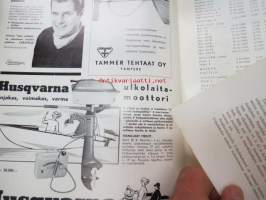 Purje ja Moottori 1962 nr 5 toukokuu, sis. mm. seur. artikkelit / kuvat / mainokset; Trimmi ja köli, Archimedes - 50 vuotta perämoottoreita,
