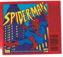 Spiderman -  juomaetiketti Marvel Comics