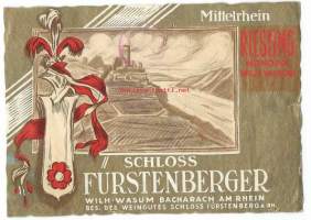 Mittelrhein Riesling - viinietiketti,  viinaetiketti
