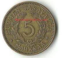 5 markkaa  1935