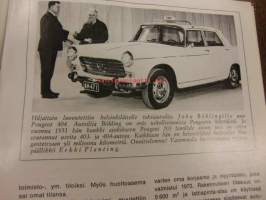 Peugeot Uutisia 1971 / 2. Kesäkuu .kansikuva Uusi Peugeot keskus.Hki.