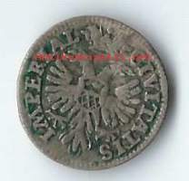German States Lubeck 1 Schilling 1727  -  kolikko hopeaa