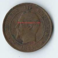 Ranska 10 Centimes 1854 K   -  kolikko