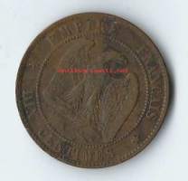 Ranska 10 Centimes 1854 K   -  kolikko