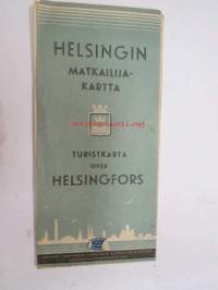 Helsingin matkailijakartta 1949 Turistkarta över Helsingfors