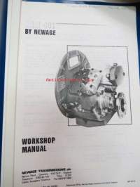 Nevage PRM 401 marine gearbox -workshop manual, kopio