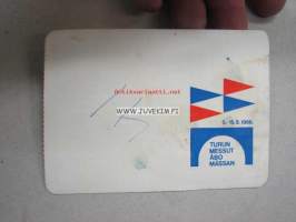 Turun Messut 1966 -mainoskortti