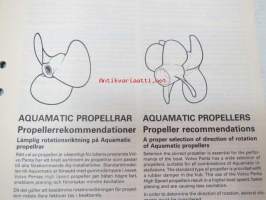 Volvo Penta - Propellerrekommendationer Aquamatic  - Propeller recommendations