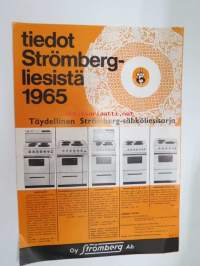 Tiedot Strömberg-liesistä 1965 -myyntiesite